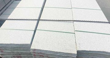 梅州芝麻白毛板，石材毛板