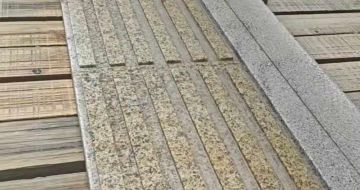 梅州黄金麻盲道石 盲条