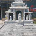 梅州芝麻白中国黑石材套墓 花岗岩墓碑