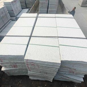 梅州芝麻白毛板，石材毛板