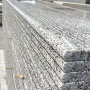 梅州芝麻白楼梯踏步 花岗岩楼梯板材