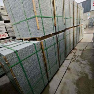 梅州芝麻白地铺版 石材地铺石