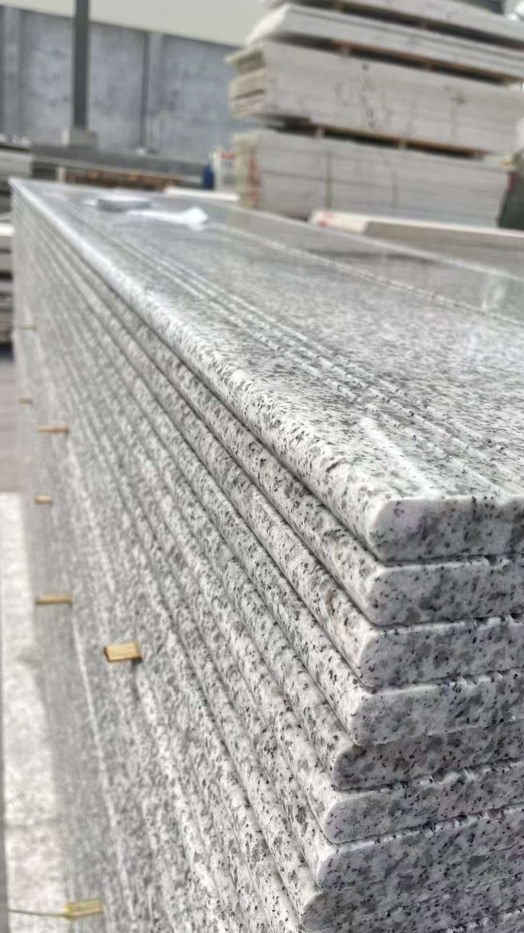 梅州芝麻白楼梯踏步 花岗岩楼梯板材